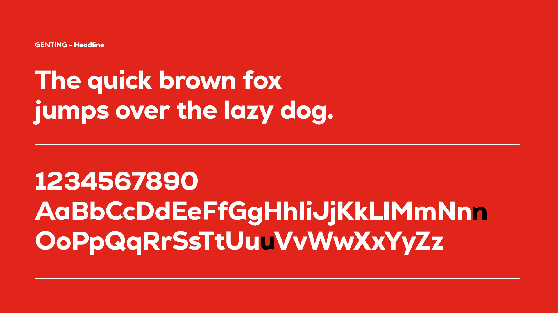 GENTING TYPEFACE7